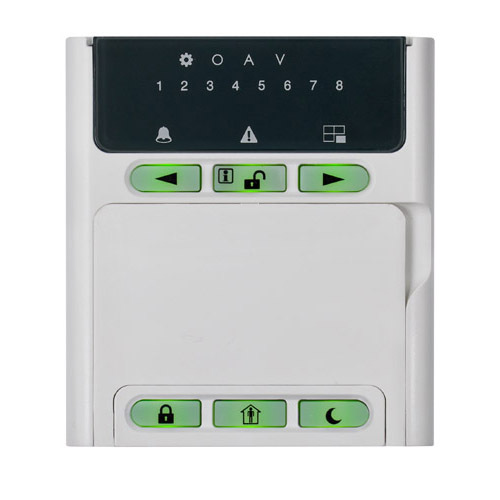 Клавиатура 1 група 8 зони - Teletek Electronics Eclipse LED 8