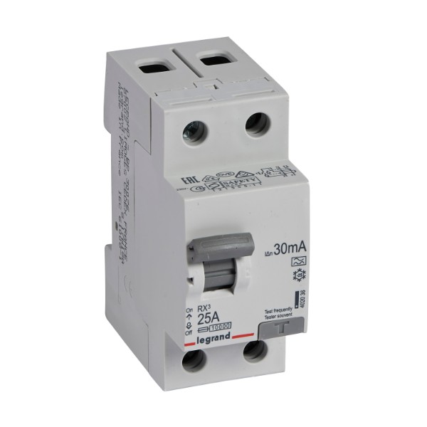 ДТЗ 2P 25A 30mA тип A - Legrand RX3 402036