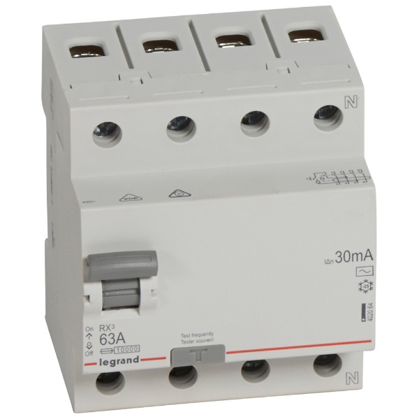 ДТЗ 4P 63A 30mA тип AC - Legrand RX3 402064