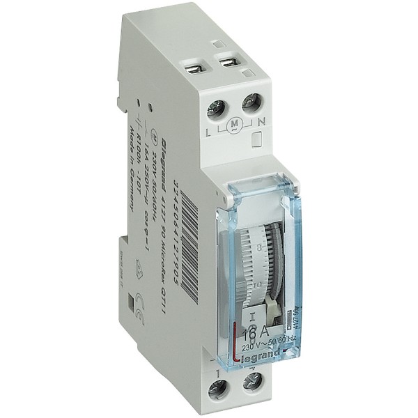 Таймер V 24h. (15min.) 100h. резерв 16A 230V 1NO - Legrand CX3 412790