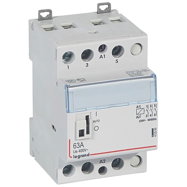 Модулен контактор 63A 3NO 230VAC с ръкохватка - Legrand CX3 412550
