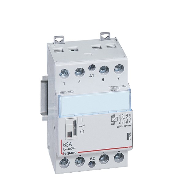 Модулен контактор 63A 4NO 230VAC с ръкохватка - Legrand CX3 412556