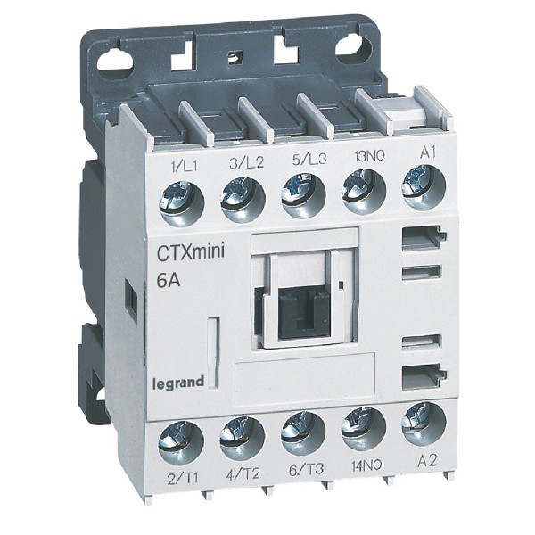 КОНТАКТОР 3P 6A 1NO 230VAC - Legrand CTX3 MINI 417006
