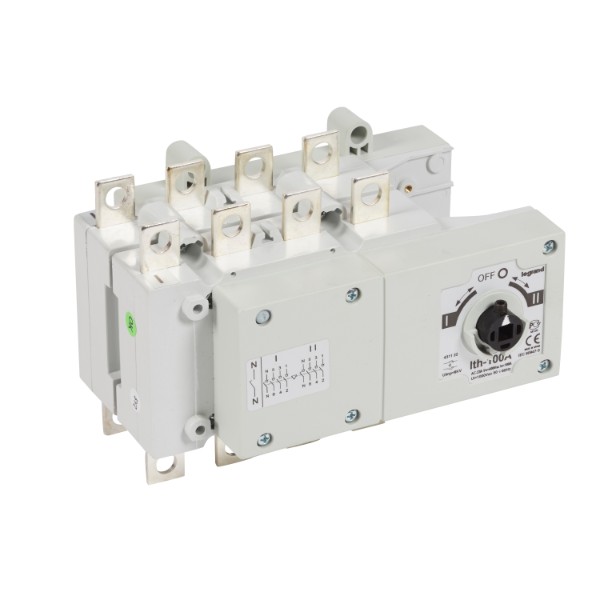 Трипозиционен превключвател 3P+N 100A - Legrand DCX-M 431122