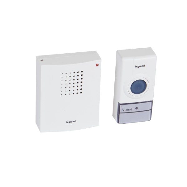 Звънец безжичен 80dB 50 m Бял - Legrand Essential DC 94250