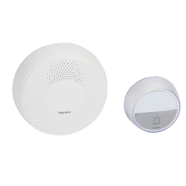 Звънец безжичен 75dB 100 m Бял - Legrand Comfort DC 94252