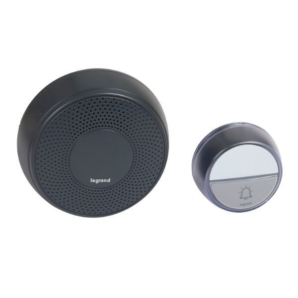 Звънец безжичен 75dB 100 m Черен - Legrand Comfort DC 94253