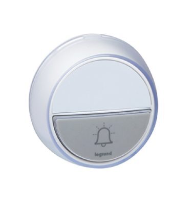 Бутон за звънец безжичен Бял IP 44 - Legrand Comfort DC 94278