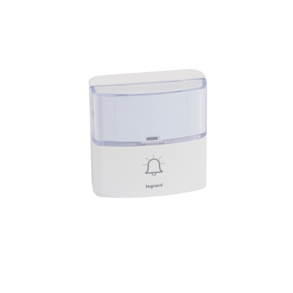 Бутон за звънец безжичен Бял IP54 - Legrand Serenity MP3 DC 94279