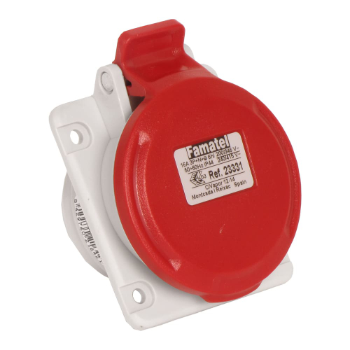 Контакт панелен монтаж наклонен 3P+N+E 16A 400V IP54 - Famatel SpeedPRO FR23331