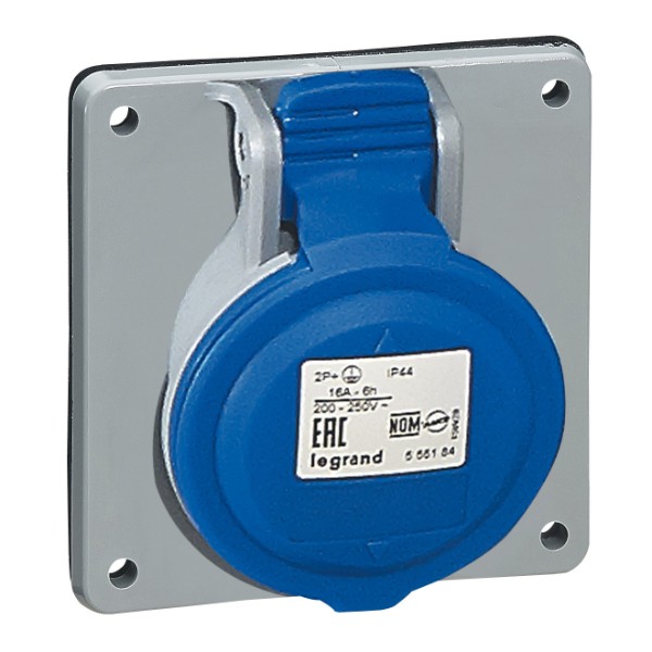 Контакт панелен монтаж 2P+E 16A 250V IP44 - Legrand P17 Tempra Pro 555184