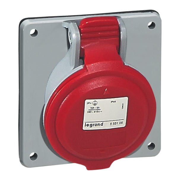 Контакт панелен монтаж 3P+E 32A 415V IP44 - Legrand P17 Tempra Pro 555288