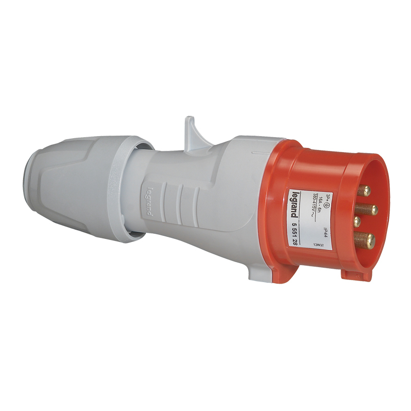 Щепсел 3P+E 415V 16A IP44 - Legrand P17 Tempra Pro 555128
