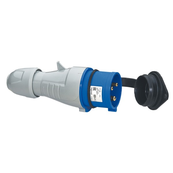 Щепсел 2P+E 250V 32A IP44 - Legrand P17 Tempra Pro 555234