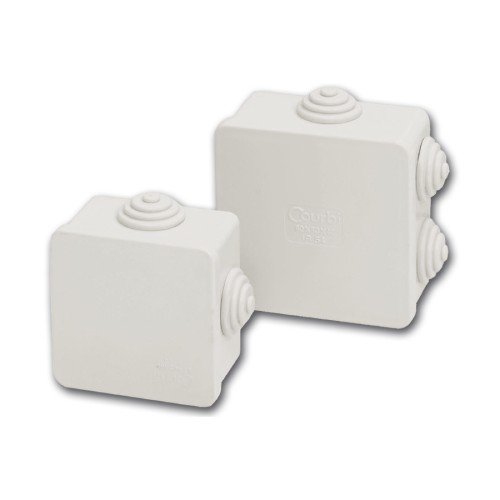 Разклонителна кутия открит монтаж 65x65 x40mm IP54 Сив - Courbi Watertight CR32-21003-656