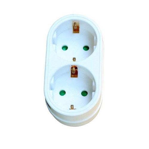 Адаптер за контакт 2x 2P+E Бял - Brennenstuhl Adapterstecker BS1508180