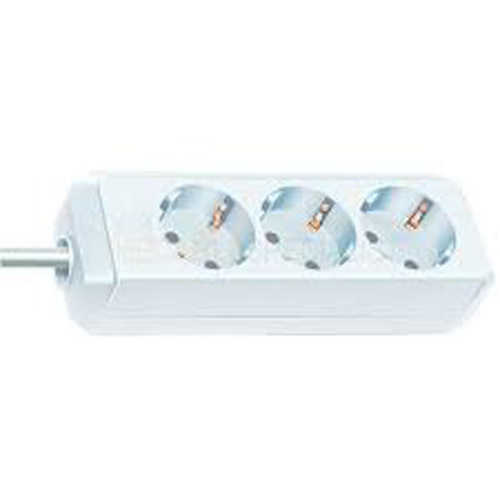 Разклонител 3x 2P+E с кабел 1.5m Бял - Brennenstuhl Eco-line BS1158610015