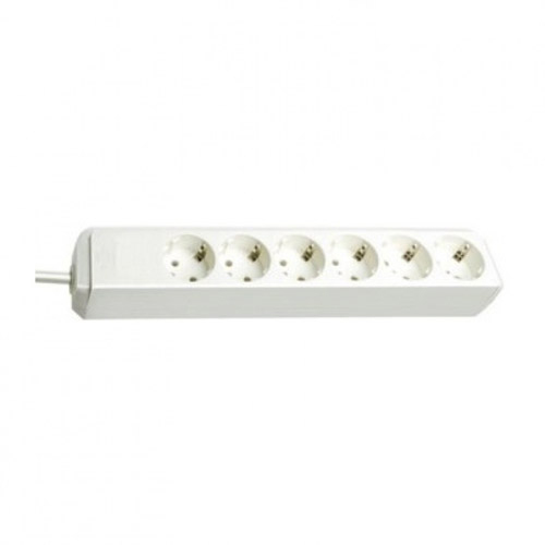 Разклонител 6x 2P+E с кабел 1.5m Бял - Brennenstuhl Eco-line BS1159420015