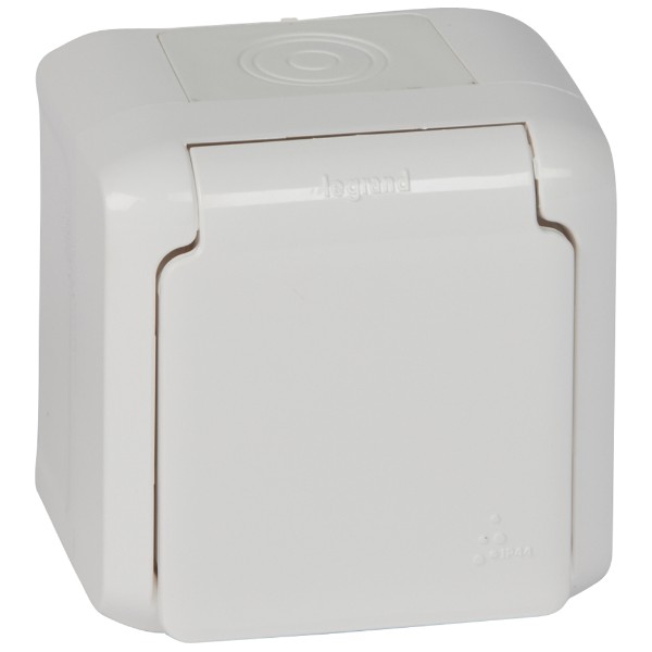 Контакт шуко 2P+E IP44 Бял - Legrand Forix 782373
