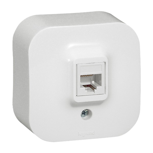 Розетка 1xRJ45 Cat. 5e UTP IP21 Бял - Legrand Forix 782424