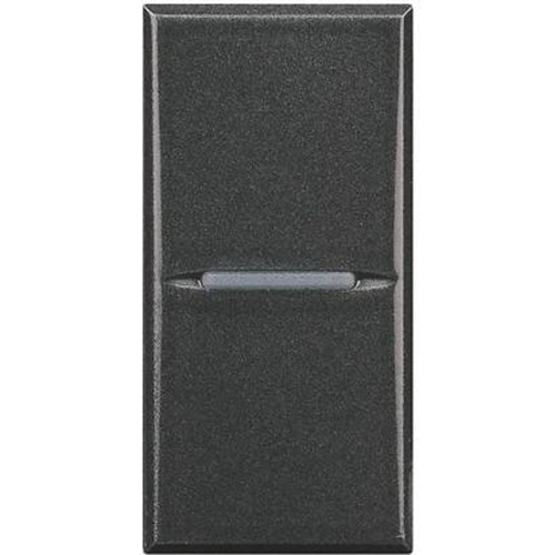 Ключ еднополюсен аксиален 1М Антрацит - bticino Axolute HS4001N