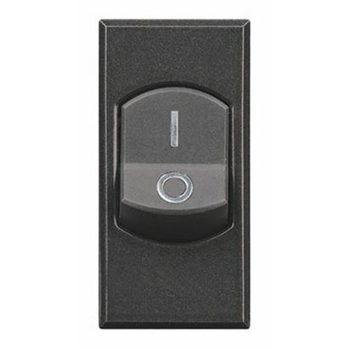 Ключ двуполюсен 32A 1М Антрацит - bticino Axolute HS4011
