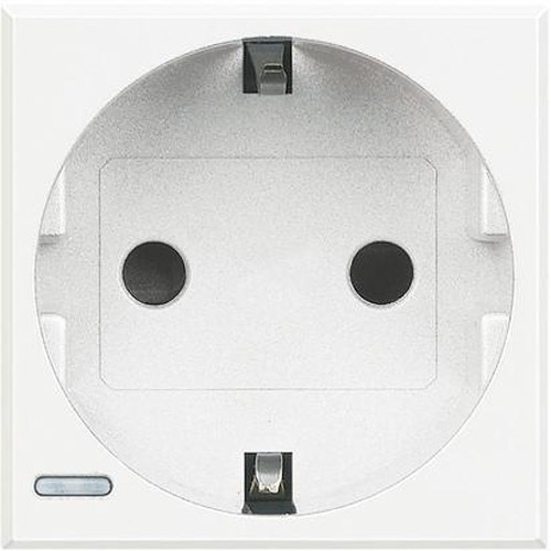 Контакт шуко 2P+E 2М Бял - bticino Axolute HD4141
