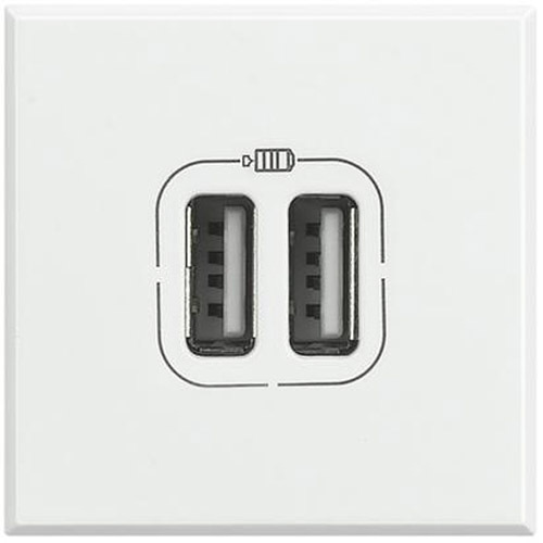 Контакт 2xUSB 1500mA 2М Бял - bticino Axolute HD4285C2