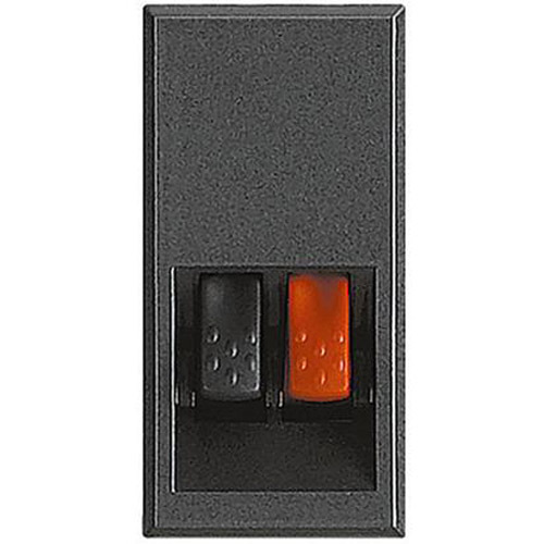 Контакт с изводи за тонколони 1М Антрацит - bticino Axolute HS4294