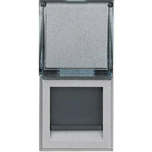 Розетка 1xRJ45 Cat. 6 UTP 1М Алуминий - bticino Axolute HC4279C6
