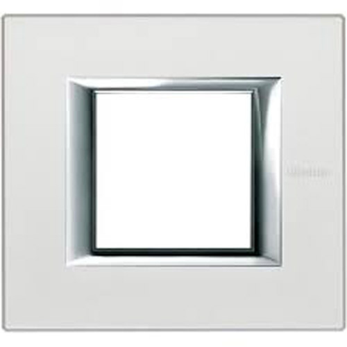 Рамка 2М Rectangular Silver mat (SAN) - bticino Axolute HA4802SAN