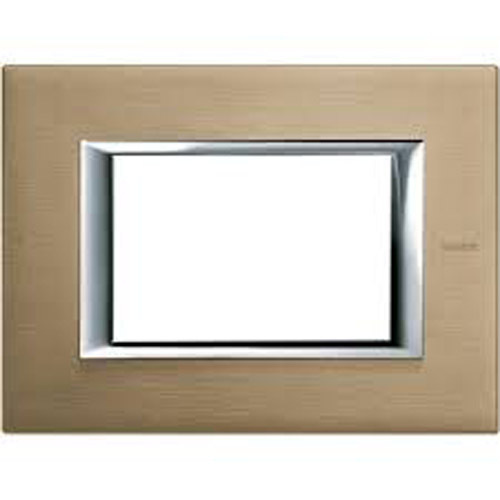 Рамка 3М Rectangular Brushed titanium (NX) - bticino Axolute HA4803NX