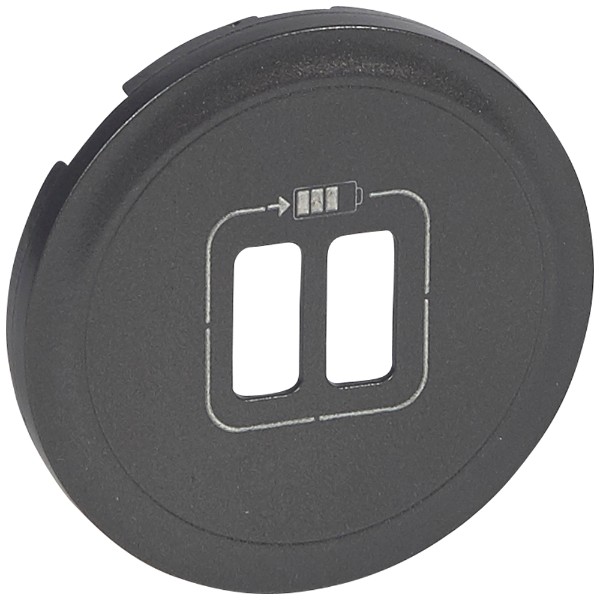 Лицева плочка за контакт 2хUSB Графит - Legrand Celiane 67956
