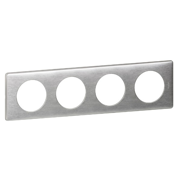 Рамка 4х Aluminium (Алуминий) - Legrand Celiane 68924