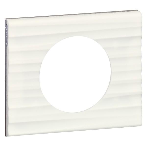 Рамка 1х Corian® Cannelé (Бял Corian) - Legrand Celiane 69011