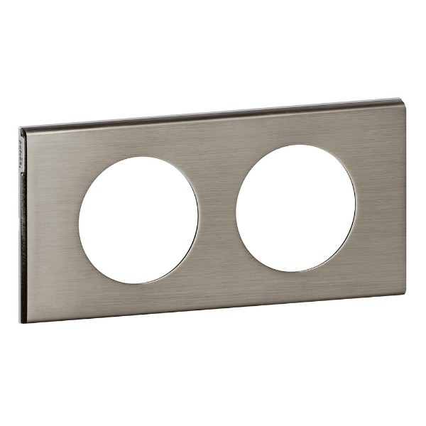 Рамка 2х Inox Brossé (Стомана) - Legrand Celiane 69102
