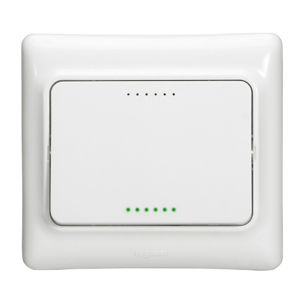 Ключ еднополюсен с подсветка Бял - Legrand Kaptika 782101