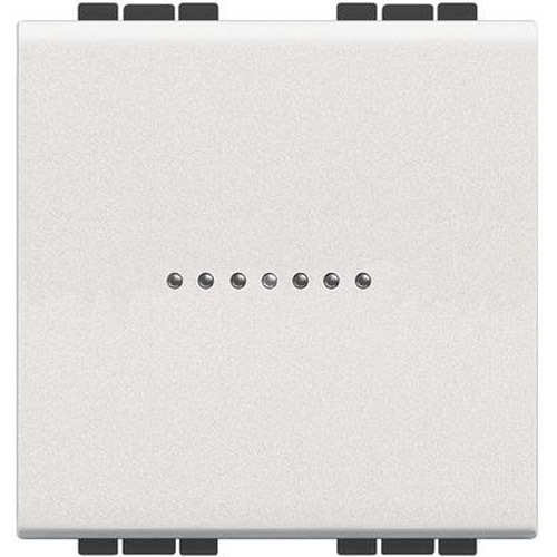 Бутон еднополюсен аксиален 2М Бял - bticino Livinglight N4055M2AN