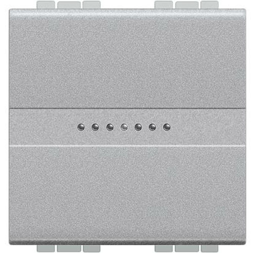 Ключ девиаторен аксиален 2М Алуминий - bticino Livinglight NT4053M2AN