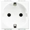 Контакт шуко 2P+E 2М Бял - bticino Livinglight N4141
