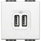 Контакт 2xUSB 1500mA 2М Бял - bticino Livinglight N4285C2