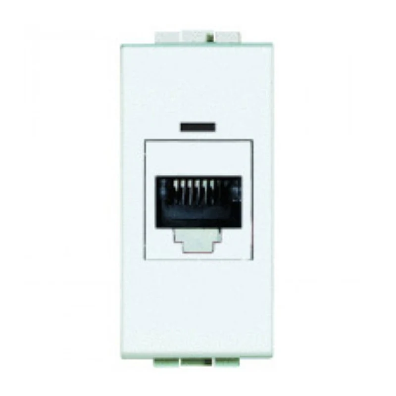 Розетка 1xRJ45 Cat. 5e UTP 1М Бял - bticino Livinglight N4279C5E