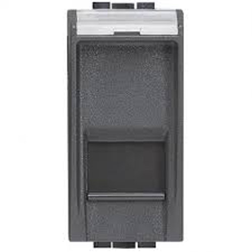 Розетка 1xRJ45 Cat. 6 FTP 1М Антрацит - bticino Livinglight L4279C6F