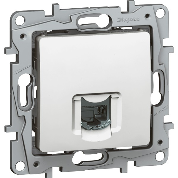 Розетка 1xRJ45 Cat. 6 STP Бял /до изчерпване/ - Legrand Niloe 664775