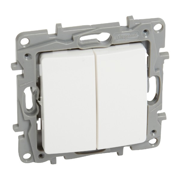 Ключ сериен девиаторен 10A Бял - Legrand Niloe 764502