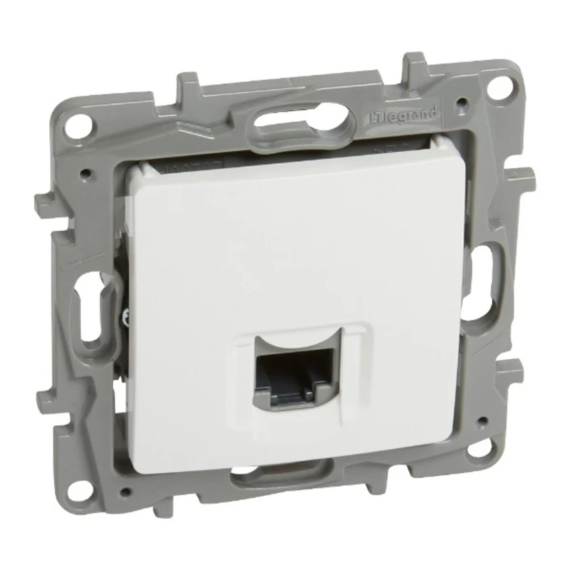 Розетка 1xRJ45 Cat. 5e UTP Бял - Legrand Niloe 764571