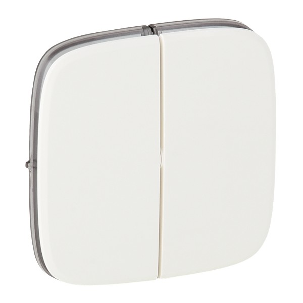 Лицева плочка за сериен ключ и бутон Бял - Legrand Valena Allure 755025