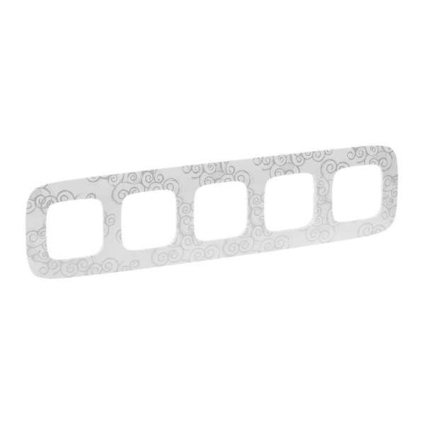 Рамка 5х Нарцис хром - Legrand Valena Allure 754345