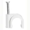 Скоба за кабел, Ф 5mm, с пирон - 100 бр. - Legrand Fixfor 31554
