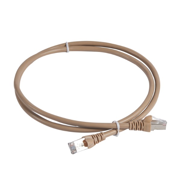 Корда C5e F/UTP 1.0 m PVC, кафява - Legrand Linkeo 632740